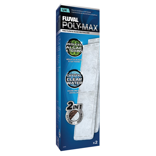 Cartouches polyester/Clearmax pour filtre submersible U4 (paquet de 2)