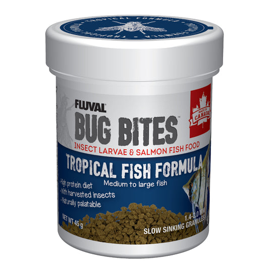 Microgranulés Bug Bites pour poissons tropicaux de moyenne à grande taille