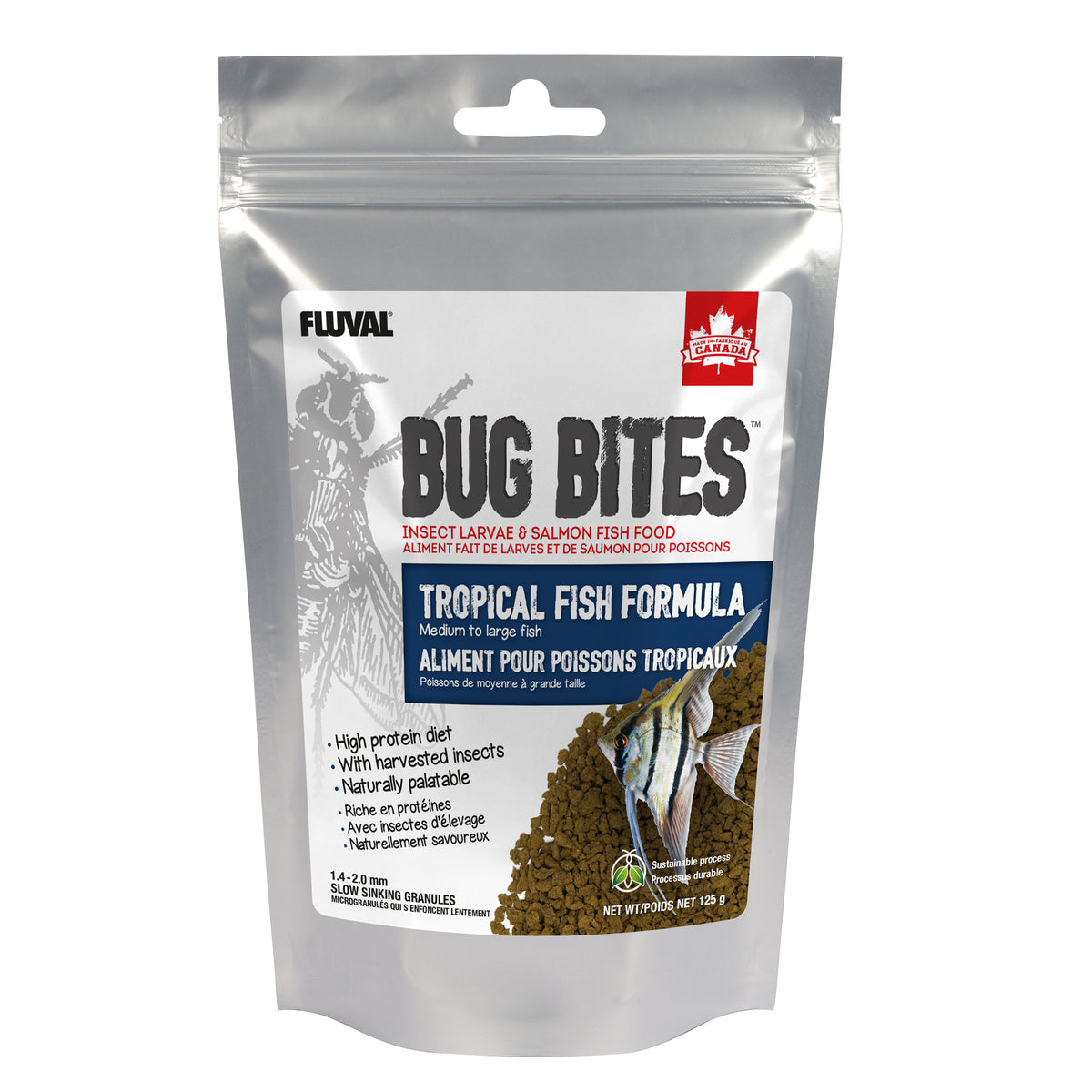 Microgranulés Bug Bites pour poissons tropicaux de moyenne à grande taille