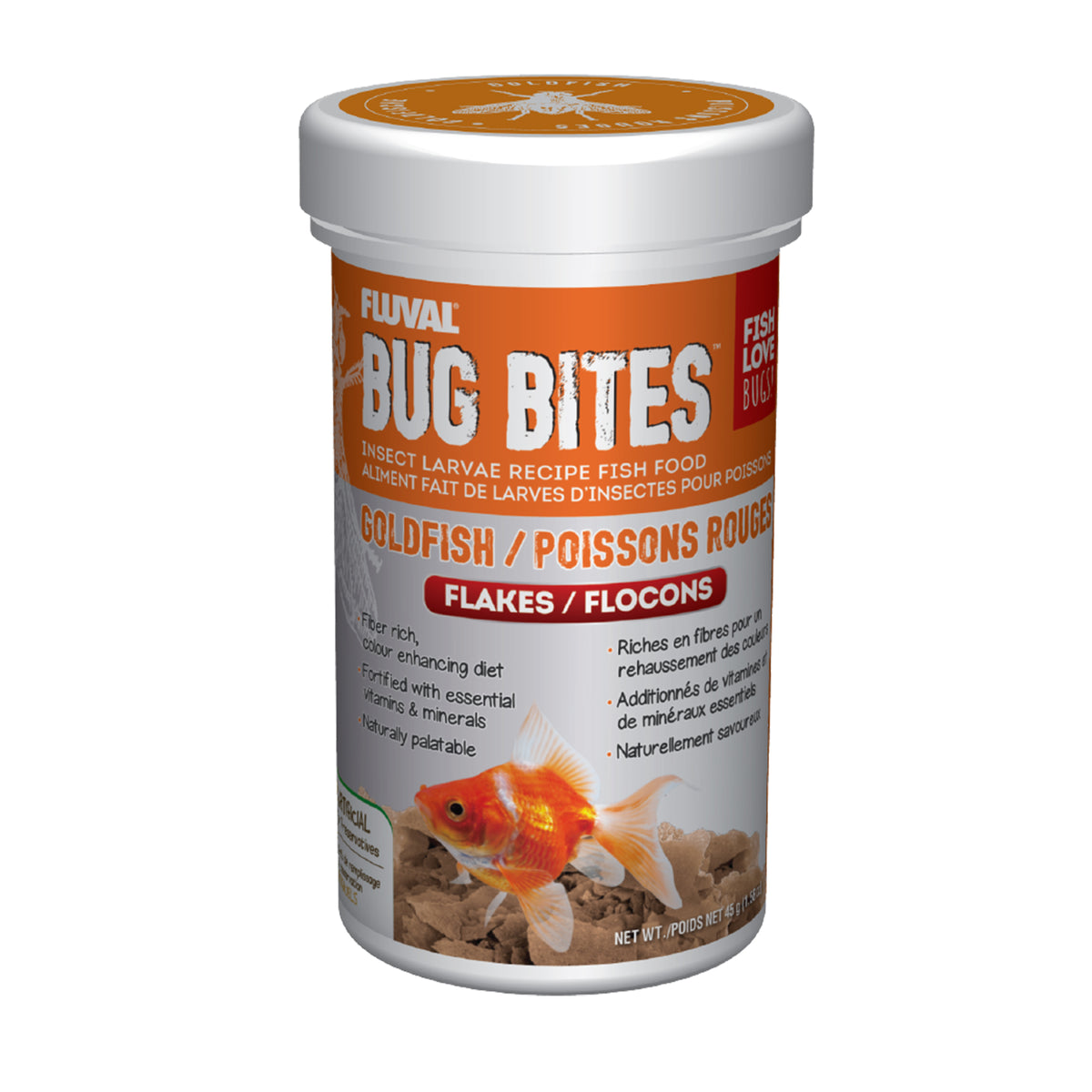 Flocons Bug Bites pour poissons rouges