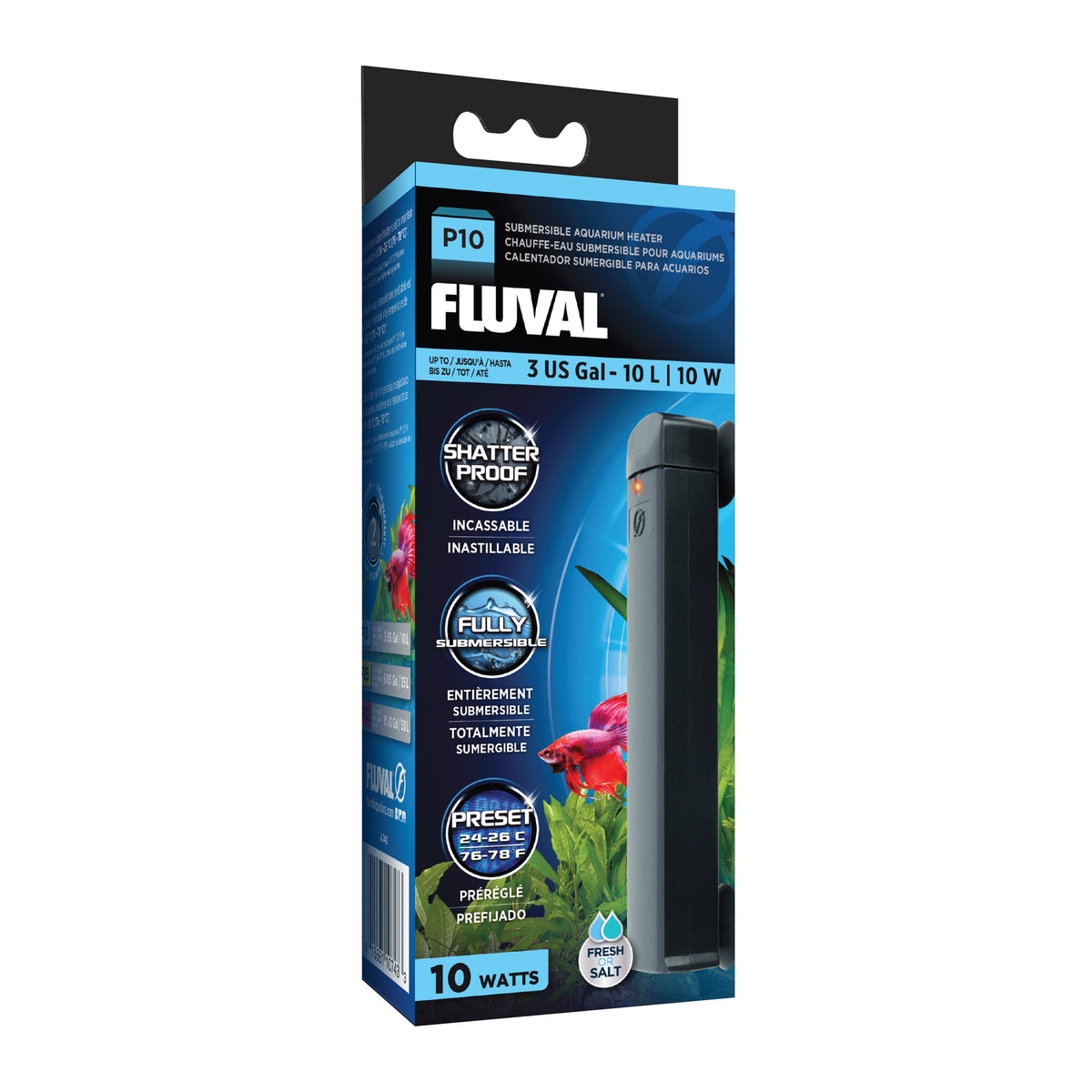 Chauffe-eau submersible série P pour aquariums