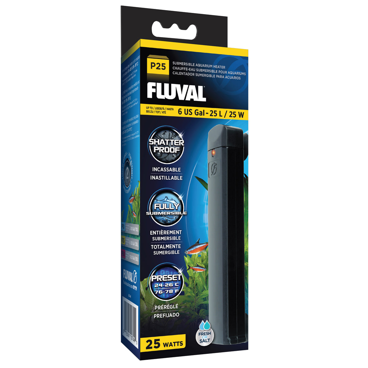 Chauffe-eau submersible série P pour aquariums