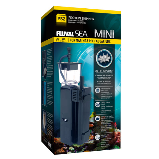 Écumoire de protéines Mini Sea pour aquariums de 20 à 80 L, noire