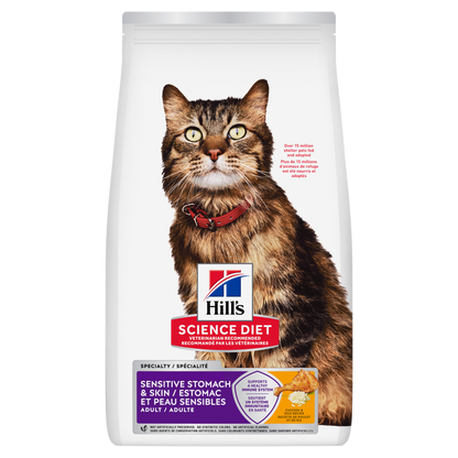 Estomac et peau sensibles adulte poulet et riz - nourriture sèche pour chat