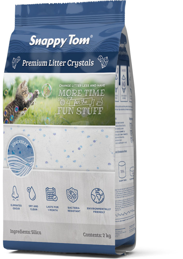 Litière de silice pour chat Snappy Tom