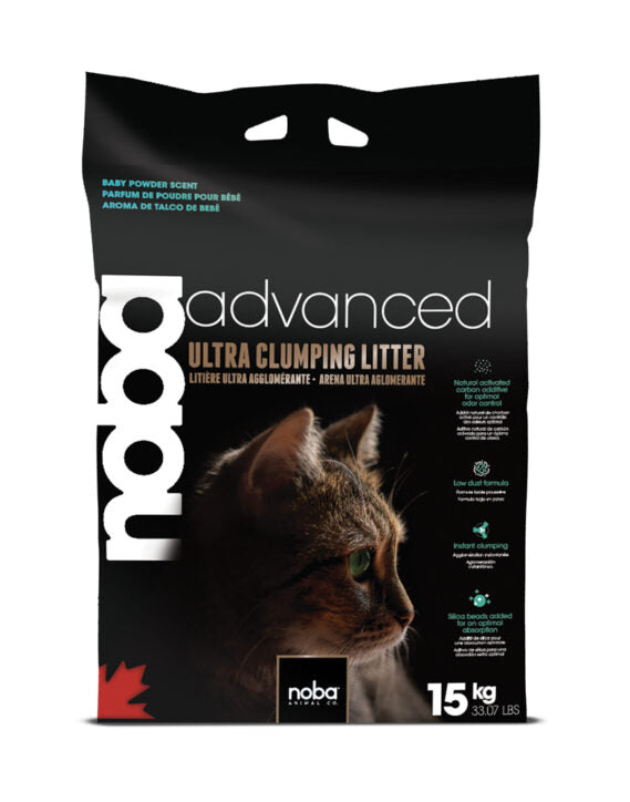 Litière agglomérante Advanced poudre de bébé pour chat - Noba