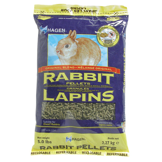 Aliment en granulés pour lapins