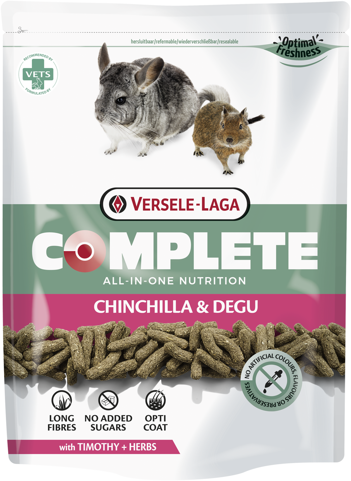 Granulés pour chinchilla et dègue