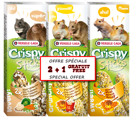 Bâtonnets pour omnivores 3 saveurs