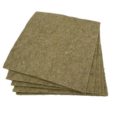 Feutres de chanvre pour pondoirs 30,5 x 30,5 cm (paquet de 5)