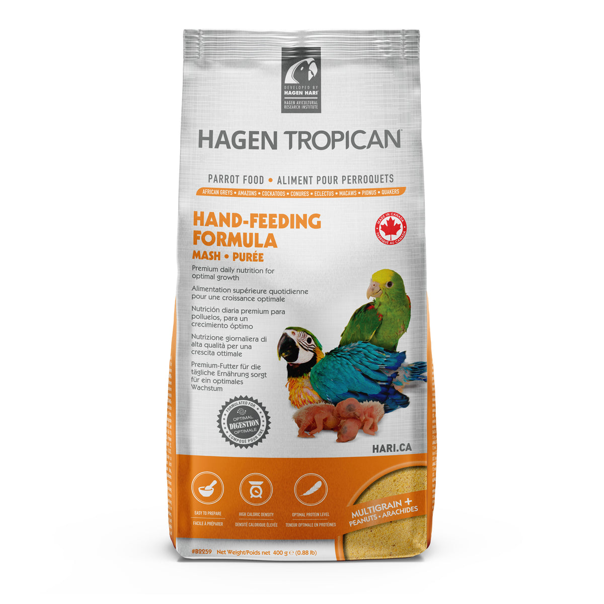 Aliment Hand-Feeding Tropican pour le nourrissage à la main
