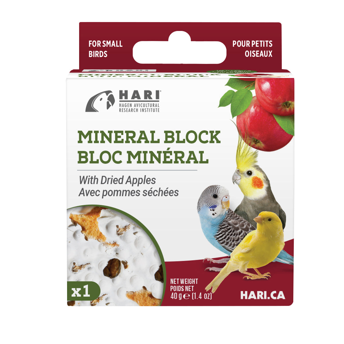 Blocs minéraux pour petits oiseaux