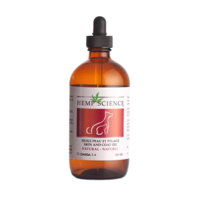 Huile de chanvre peau et pelage Hemp Science