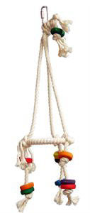 Perchoir pyramide en coton pour oiseaux