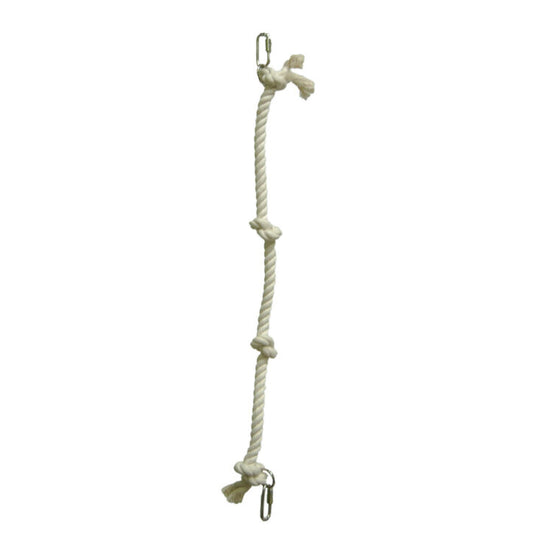 Jouet pour oiseaux corde à Tarzan en coton blanc 3 pi x 3/4 po