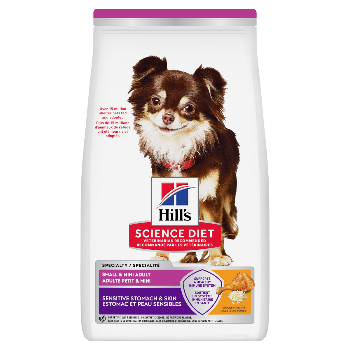 Estomac et peau sensibles adulte petite race poulet - nourriture sèche pour chien