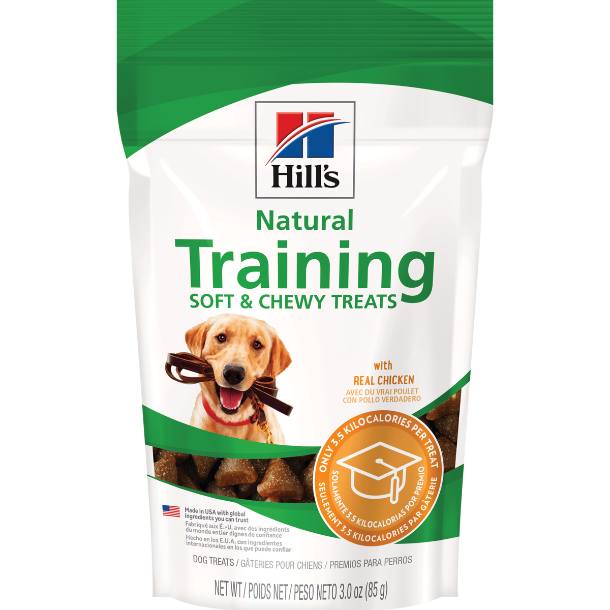 Gâteries naturelles pour chiens Training Soft & Chewy Treats avec du vrai poulet 85 g
