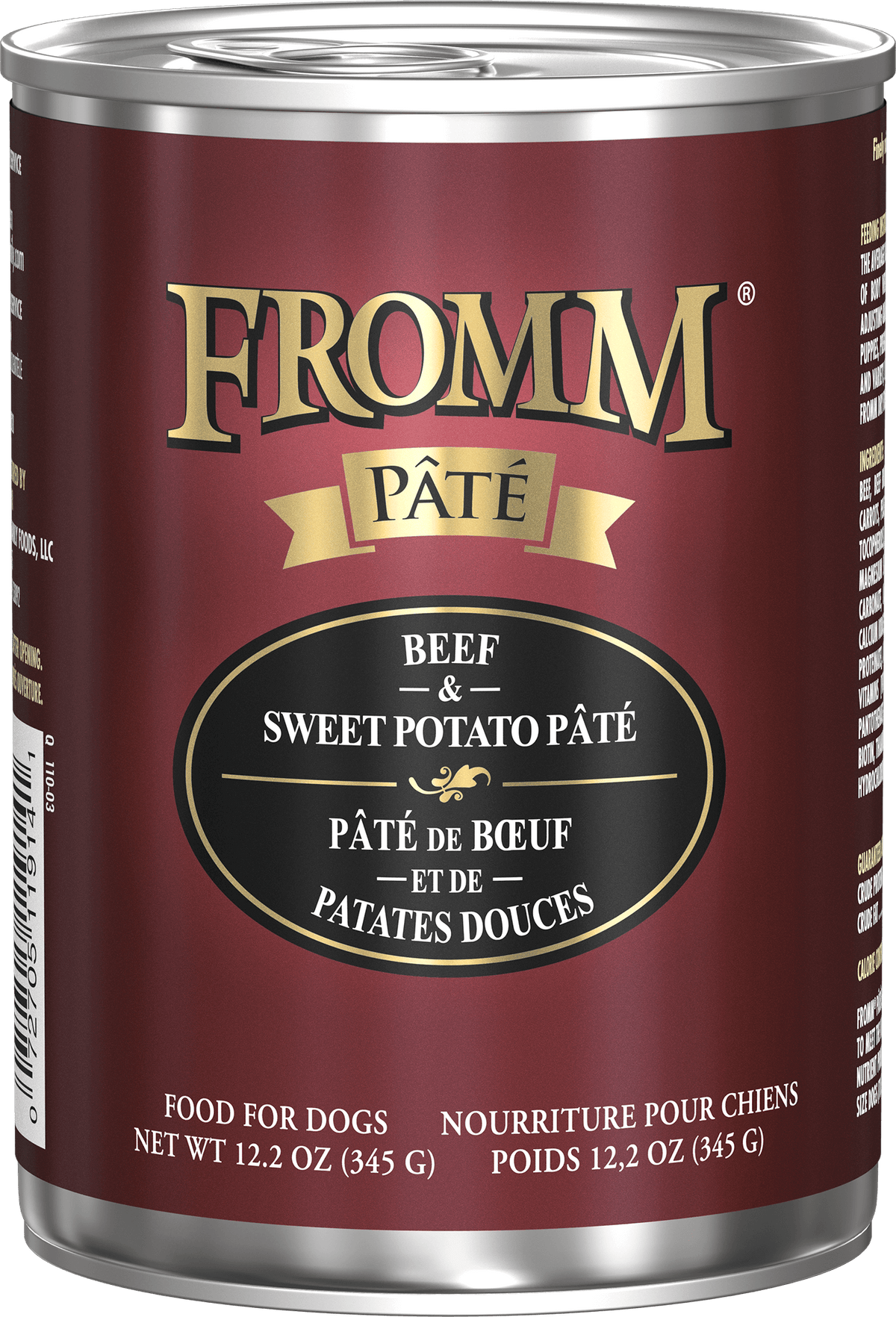 Pâté bœuf et patates douces - nourriture humide pour chien 346 g