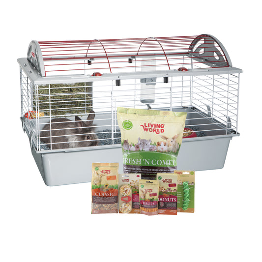 Cage équipée de luxe pour lapin