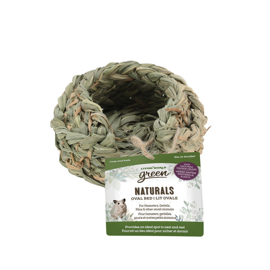 Lit ovale Naturals en herbe Napier, 14 x 11,8 x 6 cm