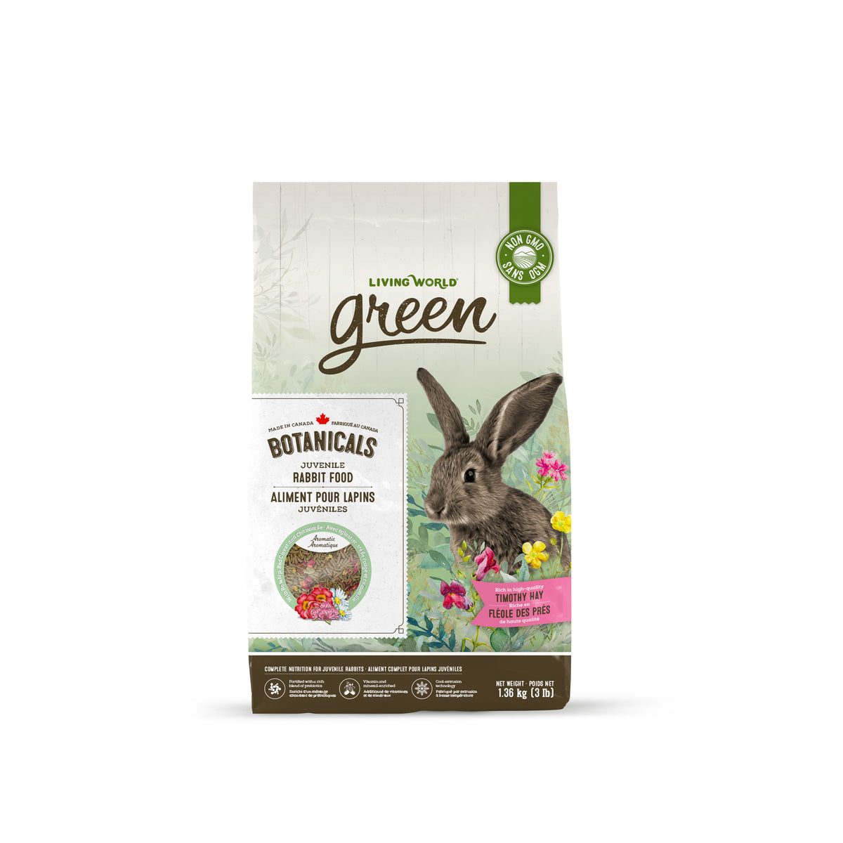 Aliment Botanicals pour lapins juvéniles 1,36 kg