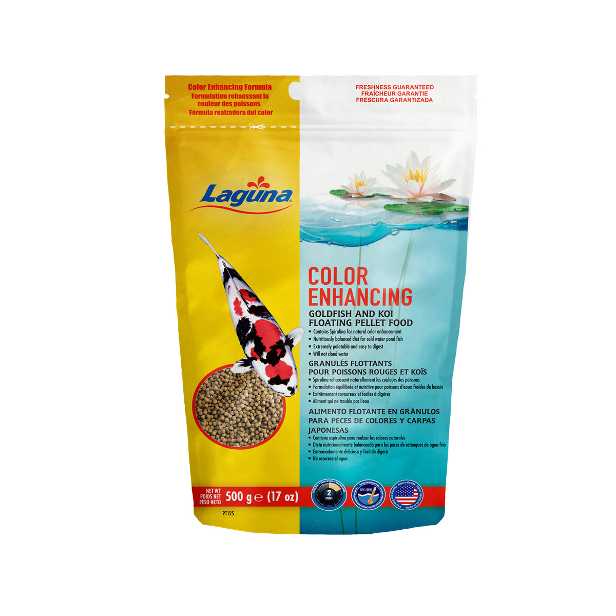 Granulés flottants pour rehausser les couleurs des poissons rouges et des koïs 500 g
