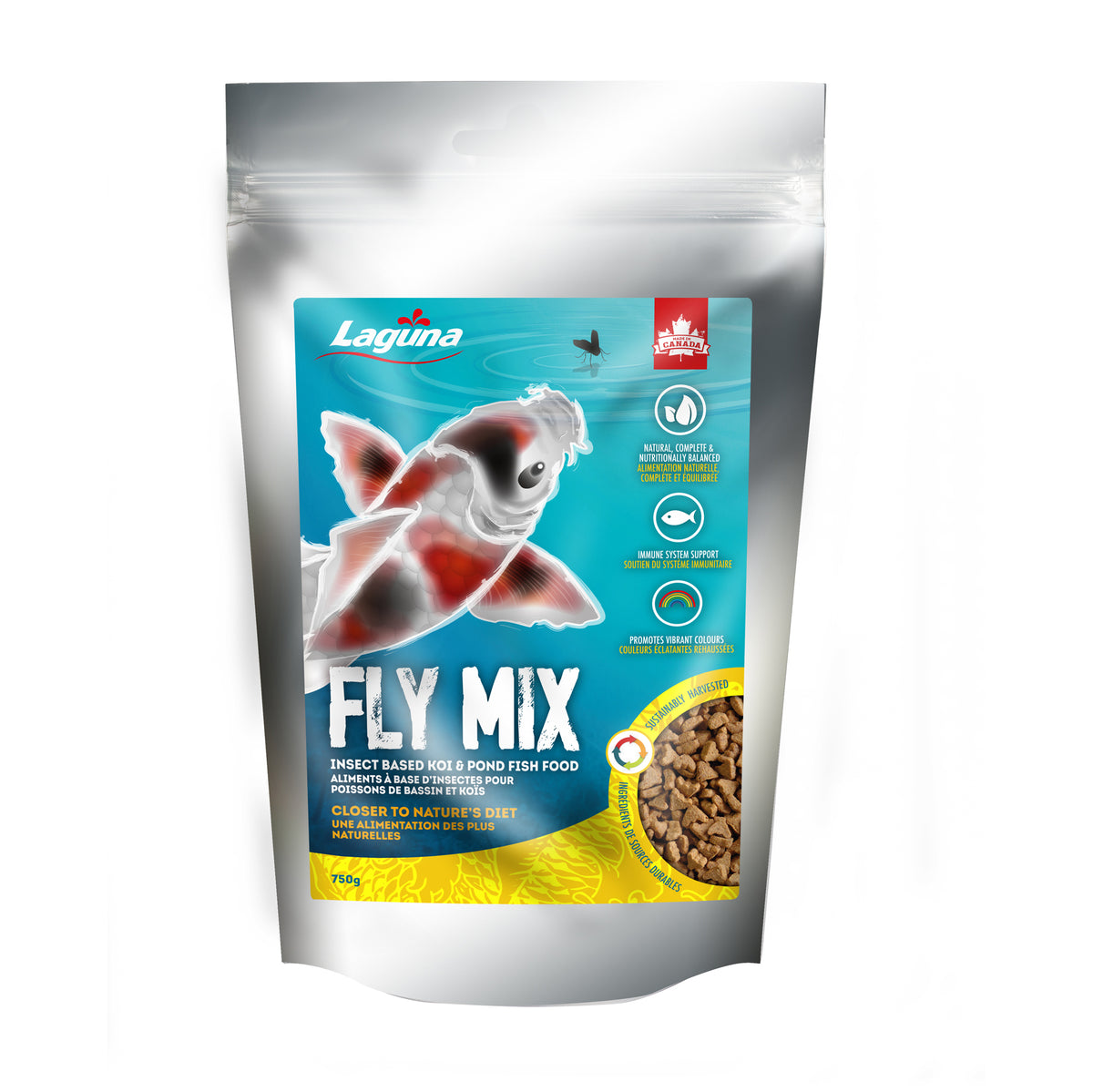 Aliments Fly Mix pour poissons de bassin et koïs