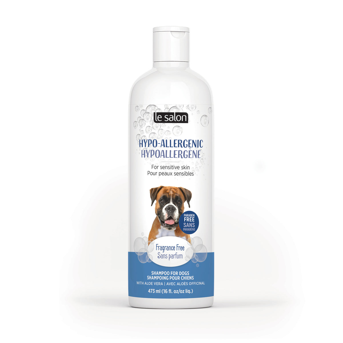 Shampoing hypoallergène sans parfum pour chiens 473 ml