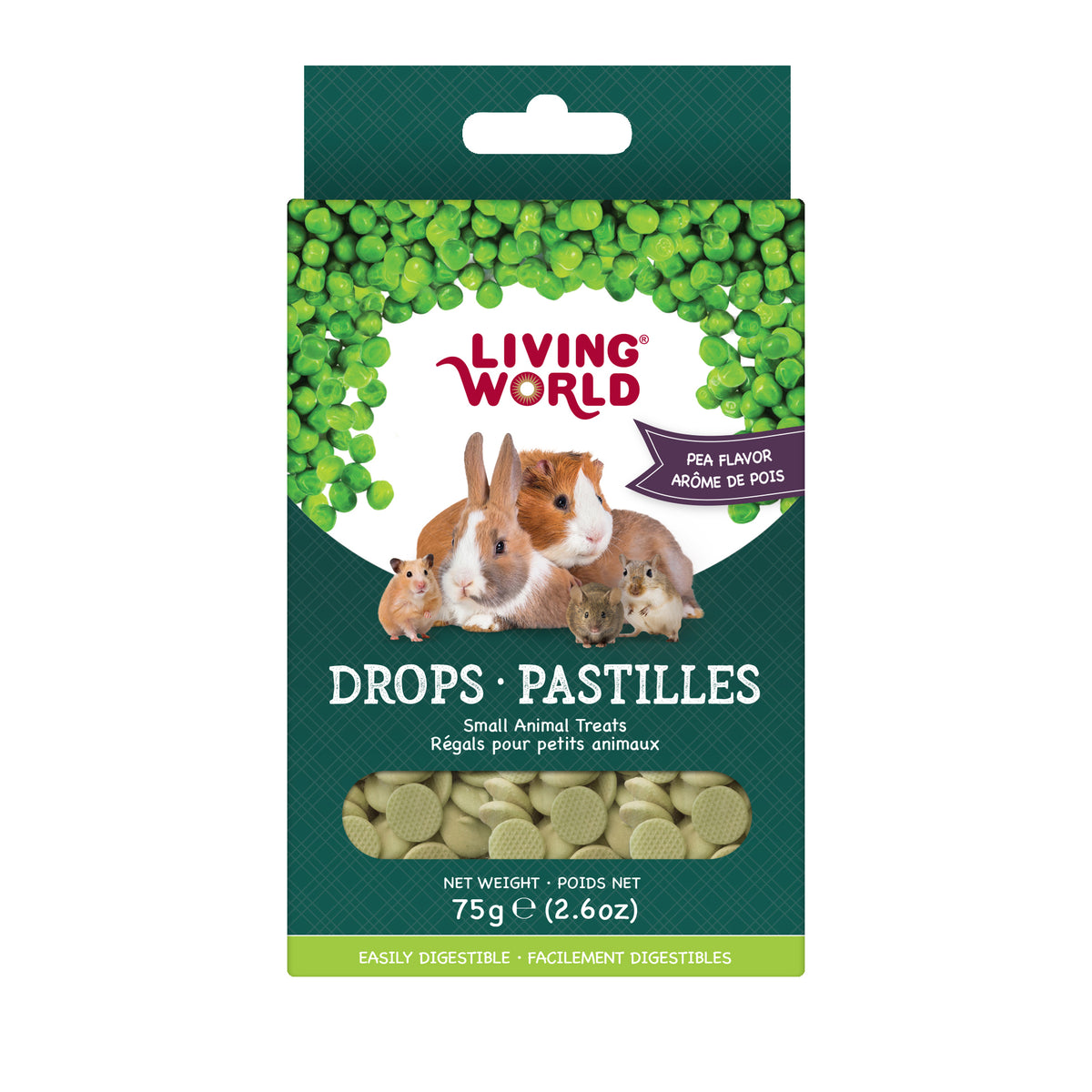 Régals en pastilles pour petits animaux 75 g