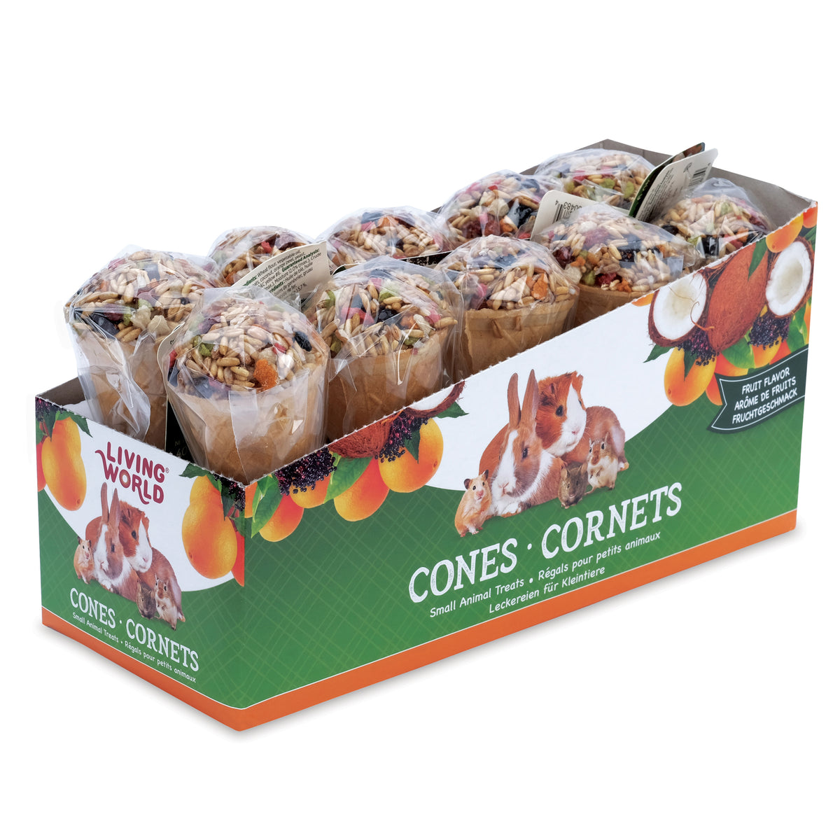 Régals en cornets pour petits animaux, fruits 40 g