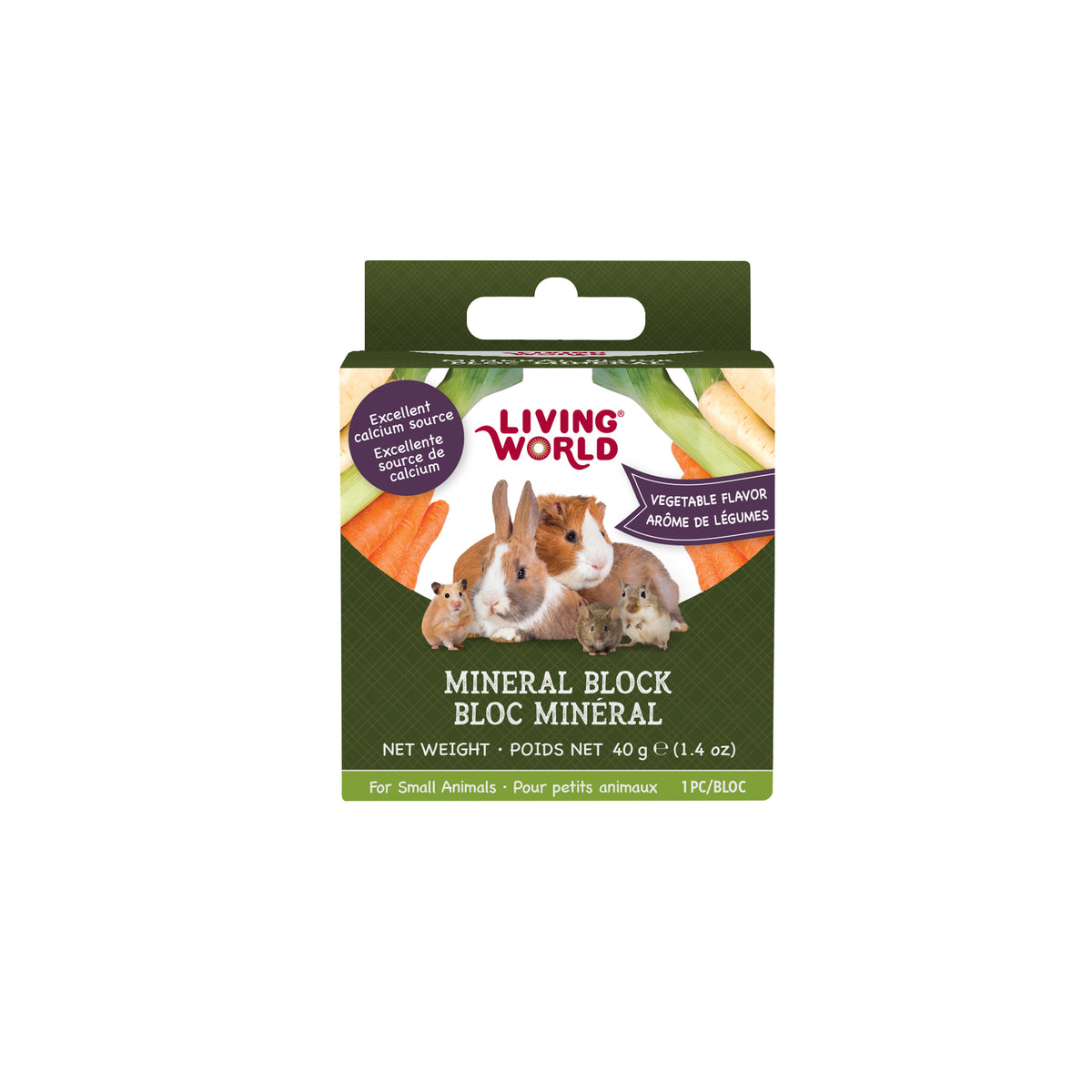 Bloc minéral pour petits animaux