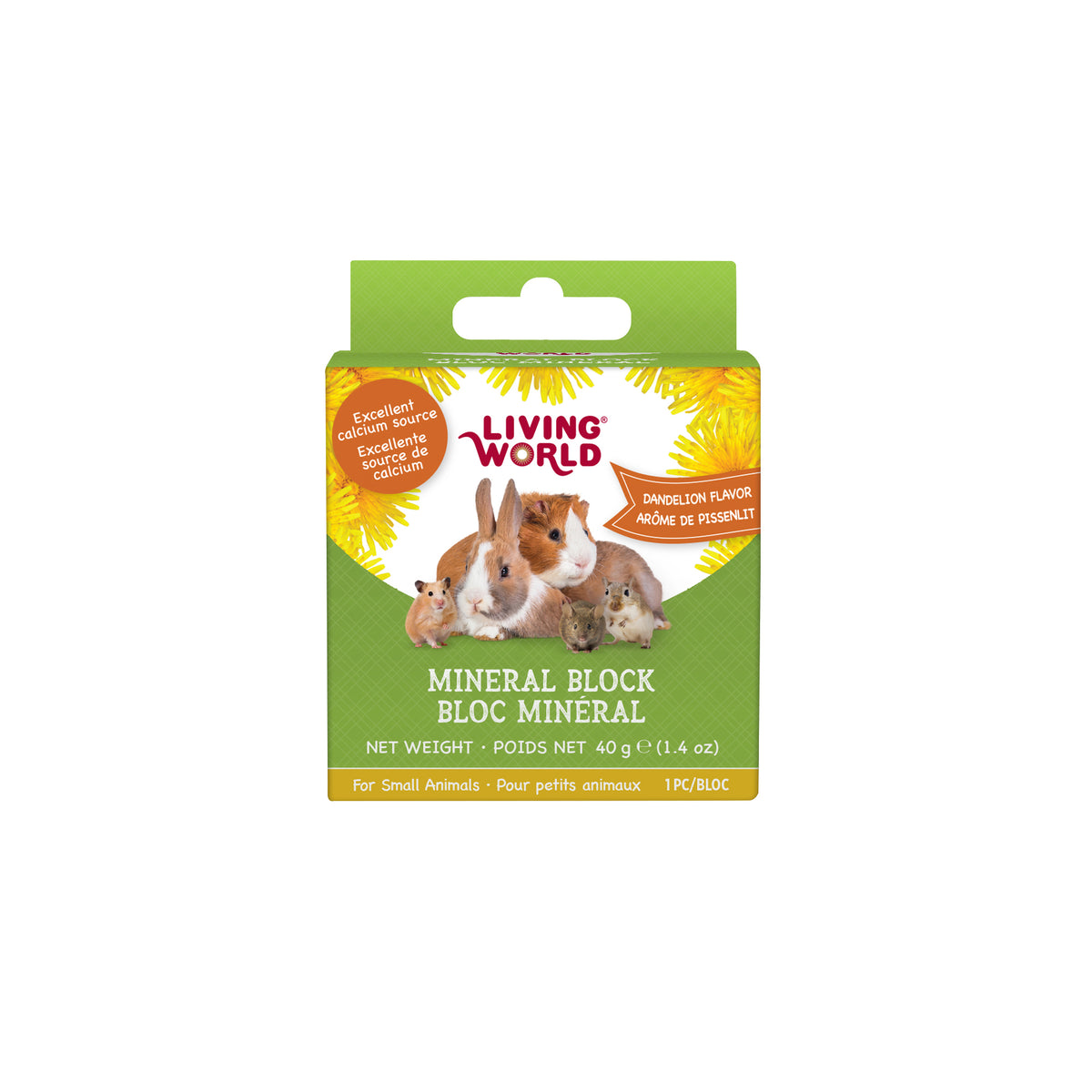 Bloc minéral pour petits animaux