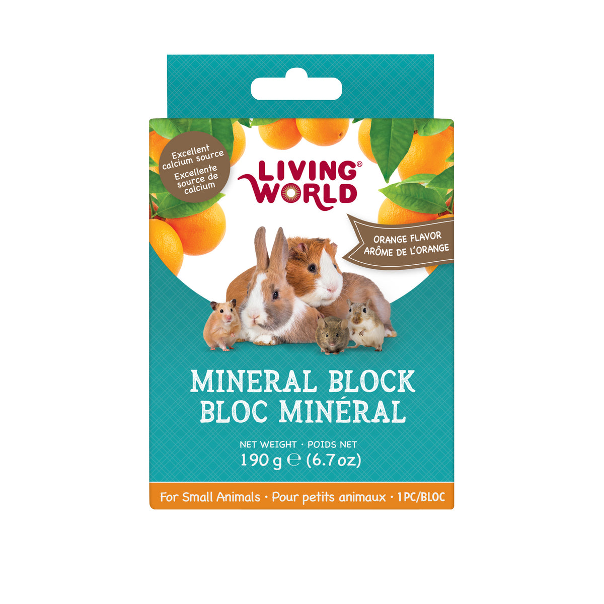 Bloc minéral pour petits animaux