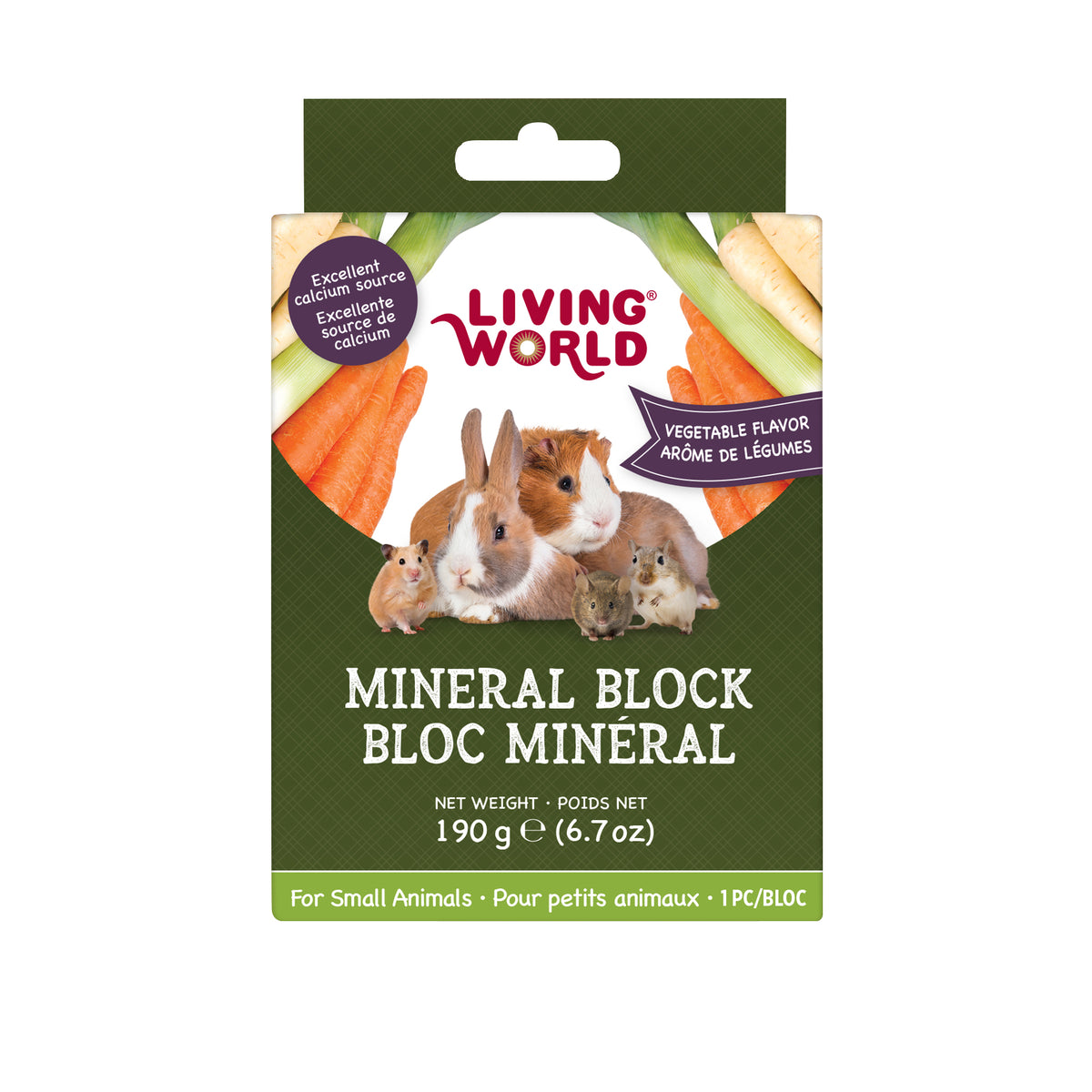 Bloc minéral pour petits animaux