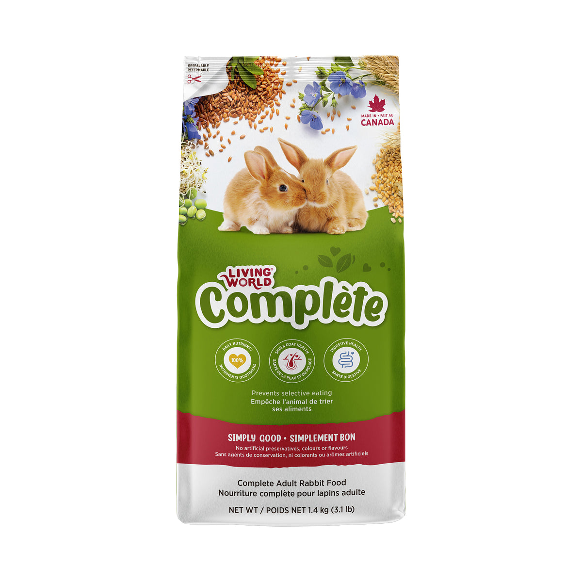 Aliment Extrusion pour lapins 1,4 kg