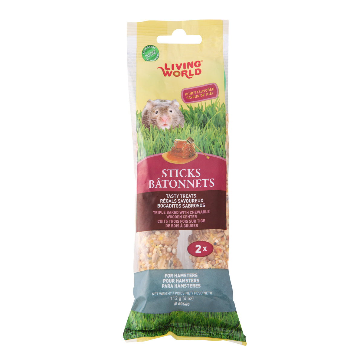 Bâtonnets pour hamsters 112 g (paquet de 2)
