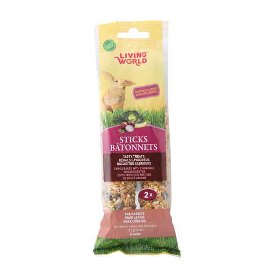Bâtonnets pour lapins, fruits 112 g (paquet de 2)