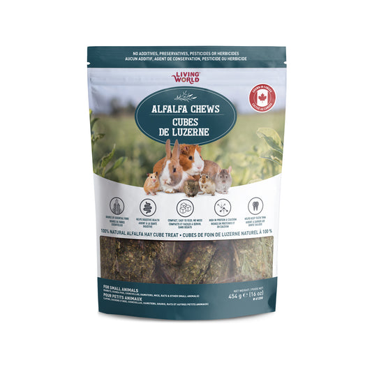 Régals Alfalfa Chews en cubes de luzerne 454 g