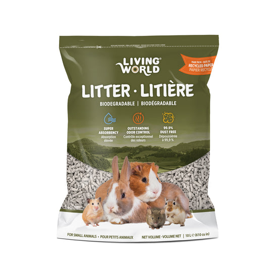 Litière biodégradable pour petits animaux 10 L
