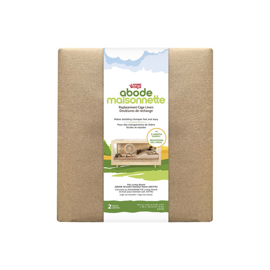 Doublures de rechange pour habitat Maisonnette (paquet de 2)