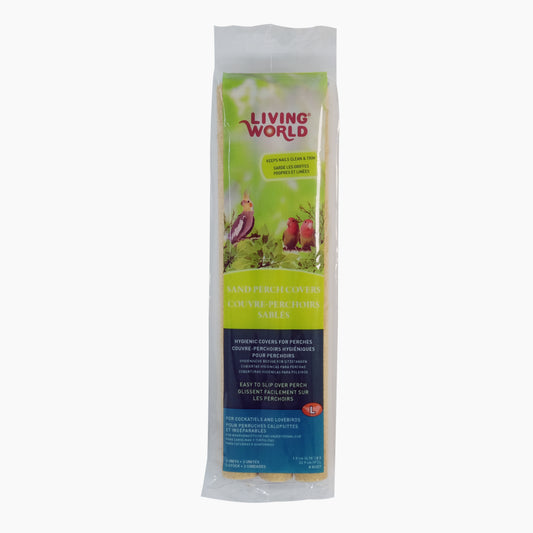 Couvre-perchoirs sablés pour perruches calopsittes (paquet de 3)
