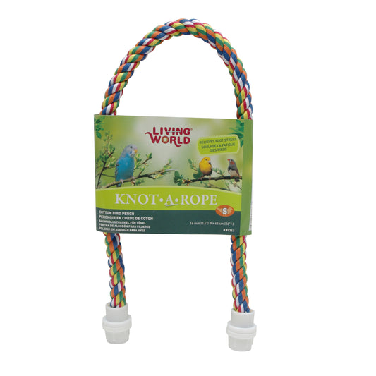 Perchoir Knot-A-Rope en coton, multicolore