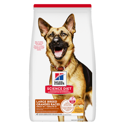 Adulte 6+ grande race poulet, orge et riz - nourriture sèche pour chien 14,97 kg