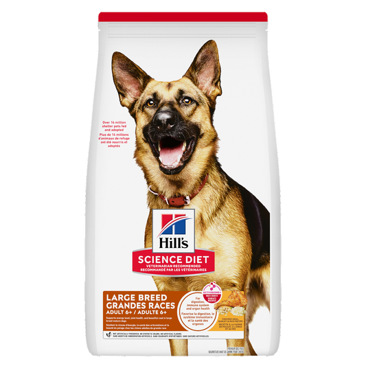 Adulte 6+ grande race poulet, orge et riz - nourriture sèche pour chien 14,97 kg