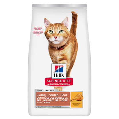 Contrôle des boules de poils léger adulte poulet - nourriture sèche pour chat