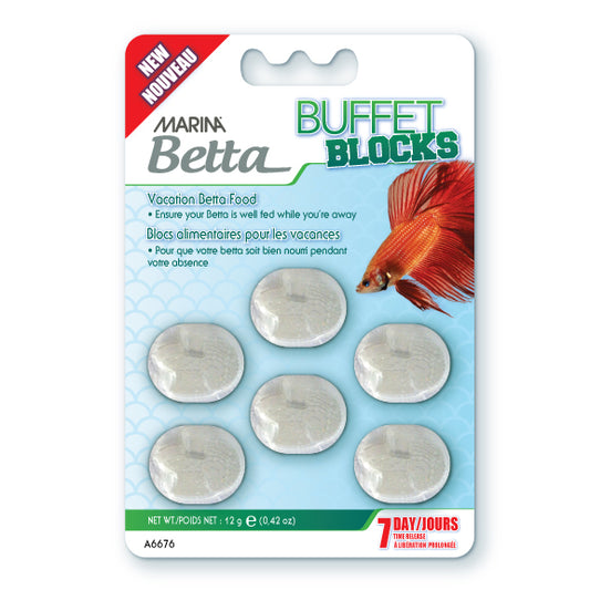 Blocs alimentaires Betta pour les vacances 12 g
