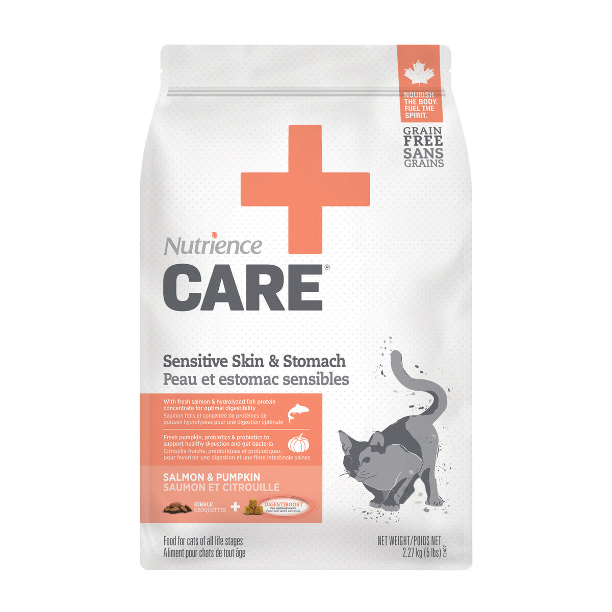 Nourriture sèche pour chats Care Peau et estomac sensibles