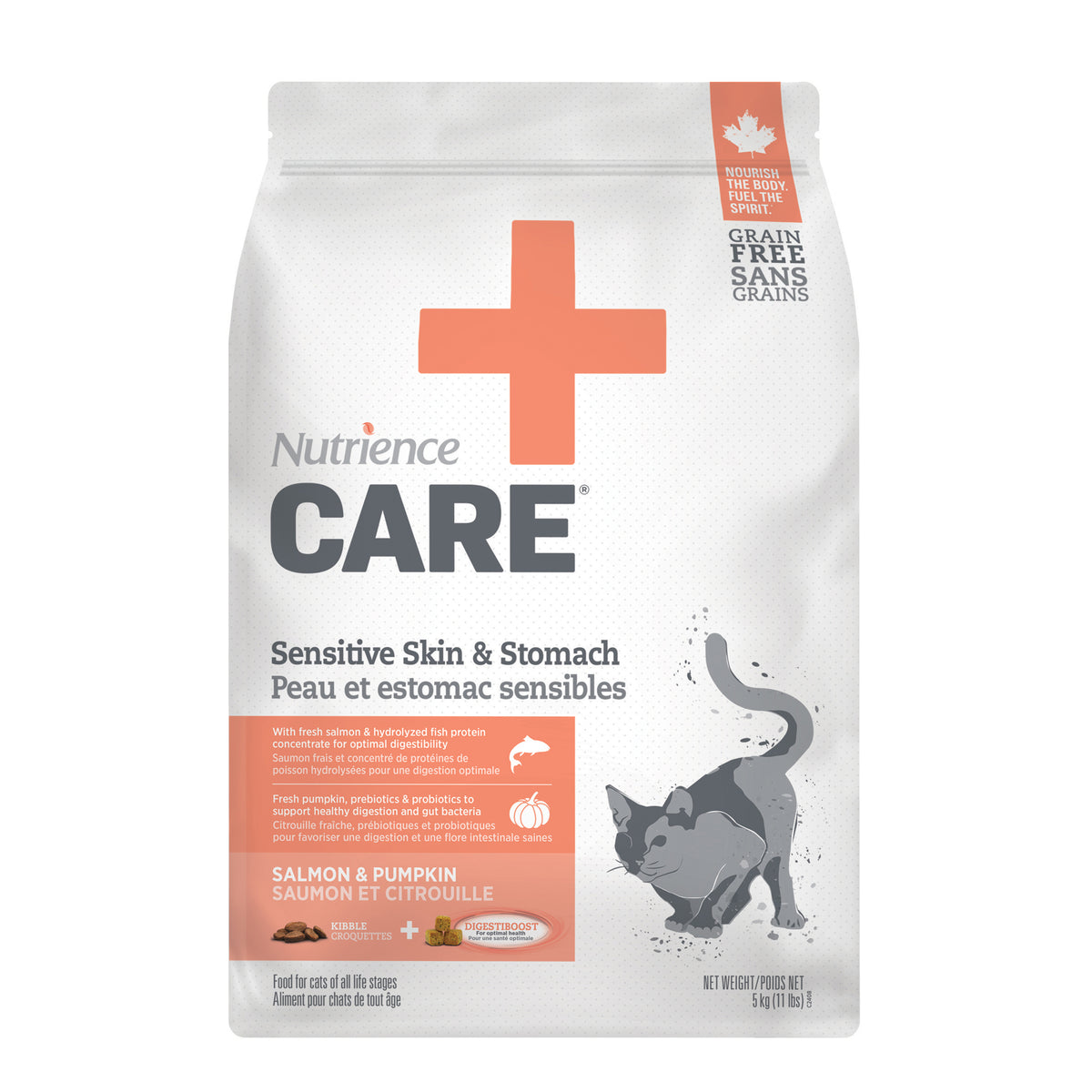 Nourriture sèche pour chats Care Peau et estomac sensibles