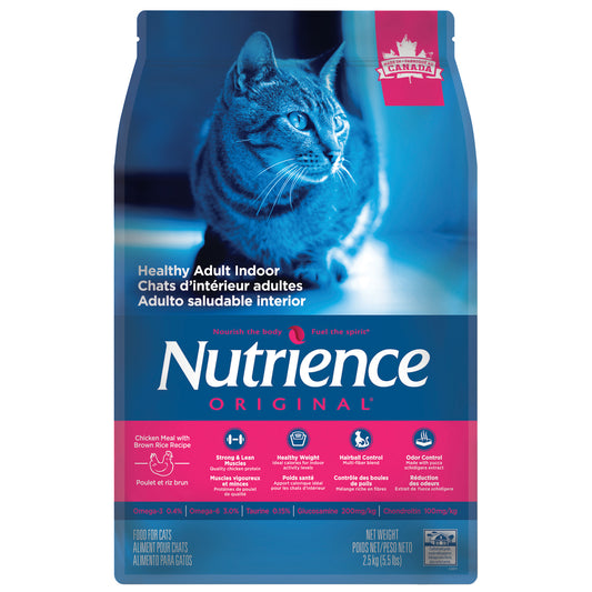 Nourriture sèche pour chats adultes d'intérieur Original, poulet et riz brun