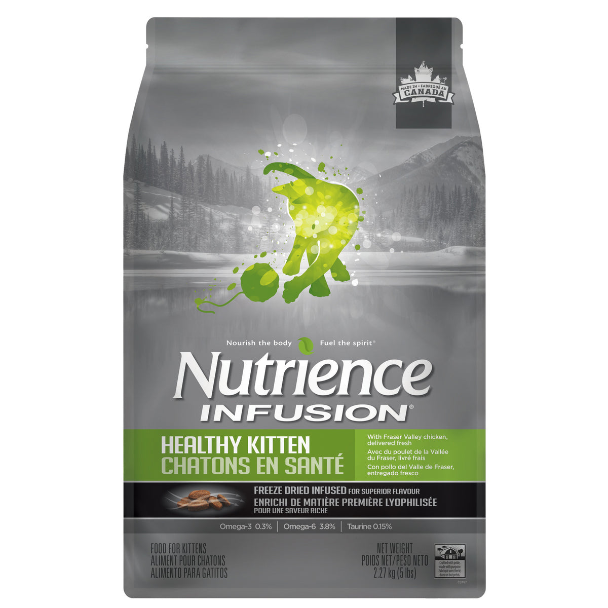 Nourriture sèche pour chatons Infusion, poulet 2,27 kg